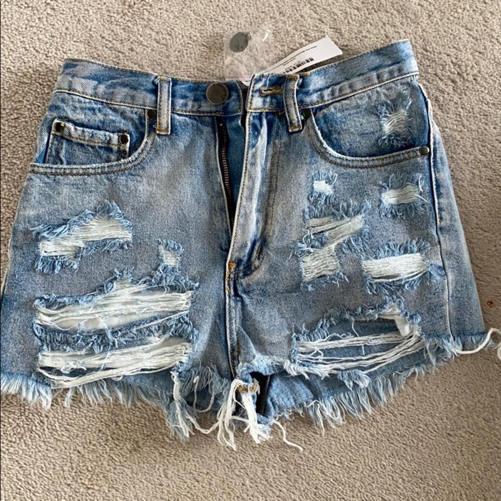 Distressed shorts